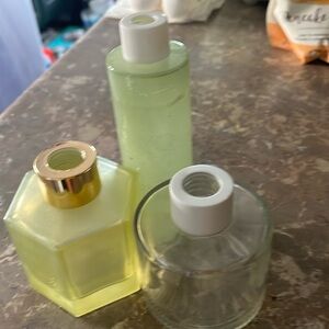 Three Scent Diffuser Glass Containers